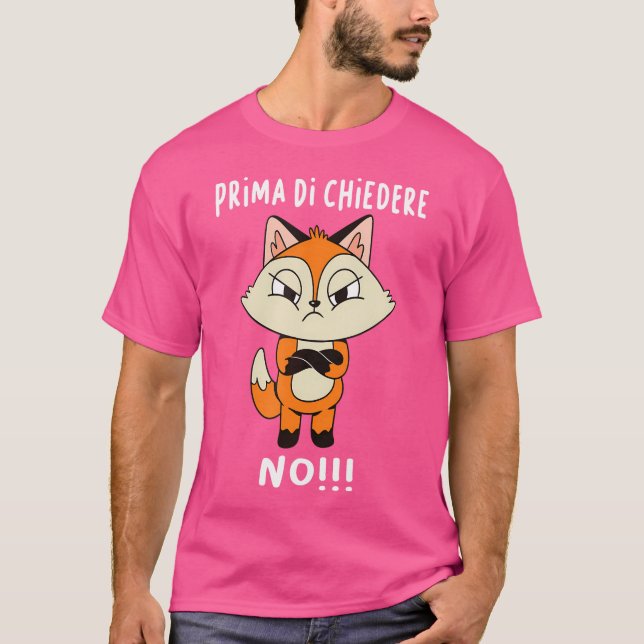 Before Asking No Fox Fox T-Shirt (Front)