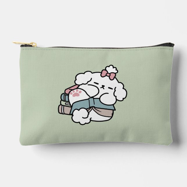 Before Bedtime with My Pup – Book and Dog Lover  Accessory Pouch (Front)