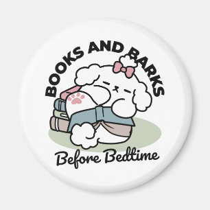 Before Bedtime with My Pup – Book and Dog Lover  Magnet