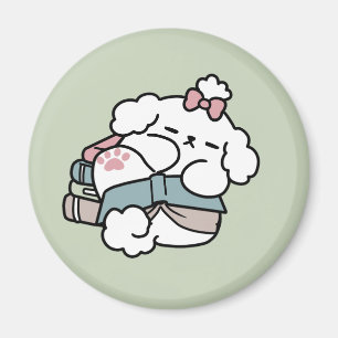 Before Bedtime with My Pup – Book and Dog Lover  Magnet