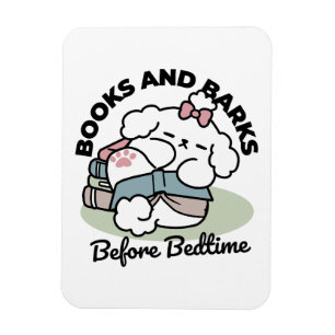 Before Bedtime with My Pup – Book and Dog Lover  Magnet