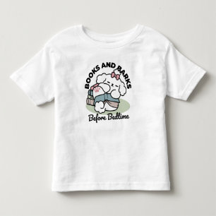 Before Bedtime with My Pup – Book and Dog Lover  Toddler T-Shirt