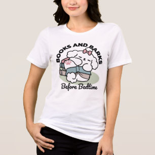 Before Bedtime with My Pup – Book and Dog Lover Tri-Blend Shirt