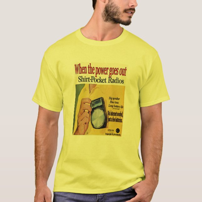 Before Cell Phone, Transistor Radios T-Shirt (Front)
