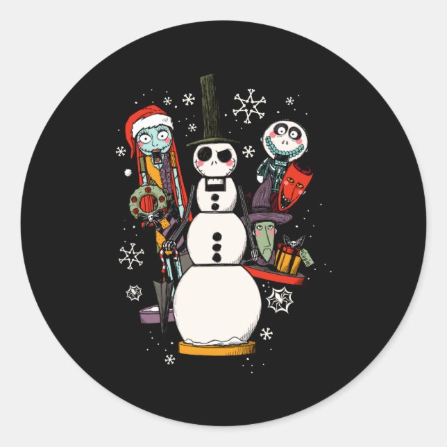 Before Christmas Nutcracker Trio  Classic Round Sticker (Front)