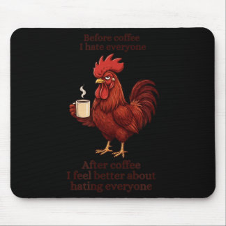 Before Coffee After Coffee Funny S Humour Mens Mouse Mat
