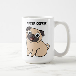 Before Coffee After Coffee Pug Mug