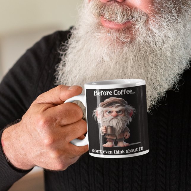 Before coffee...don't even think about it large coffee mug (Creator Uploaded)
