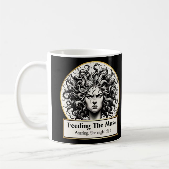 Before coffee: The Grumpy Muse Chronicles Coffee Mug (Left)