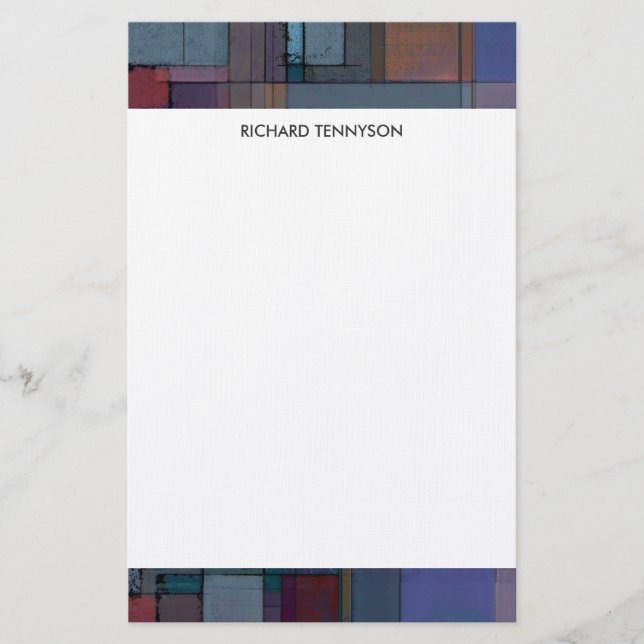 Before Dawn Artsy Personalised Stationery (Front)