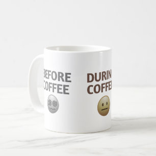 Before During After Coffee Mood Vector Art Mug