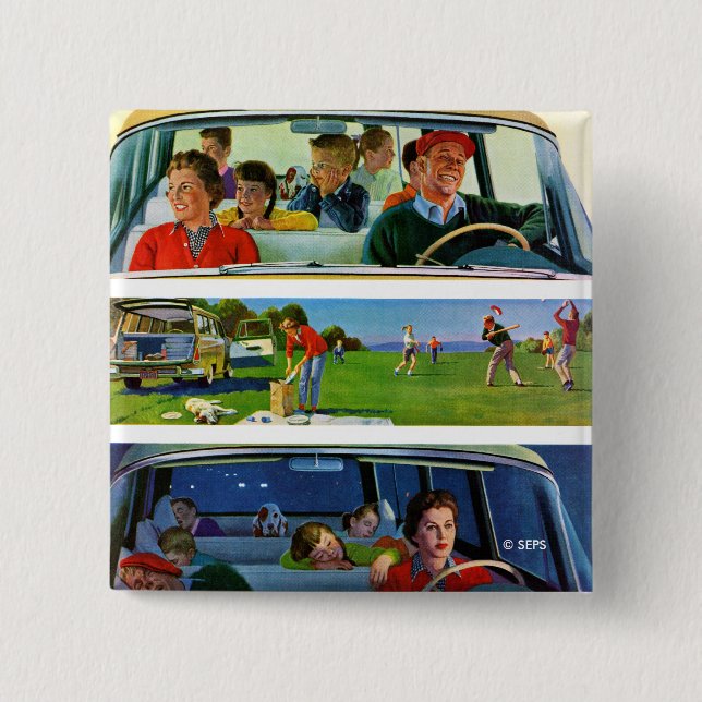 Before, During & After Picnic 15 Cm Square Badge (Front)