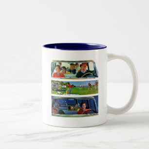 Before, During & After Picnic Two-Tone Coffee Mug
