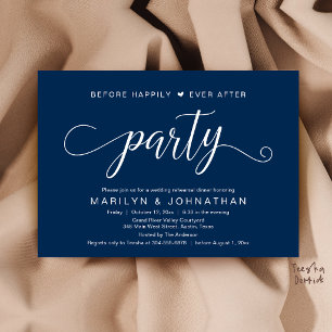Before Happily Ever After Rehearsal Dinner Party Invitation