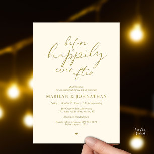 Before Happily Ever After, Romantic Rehearsal Invitation