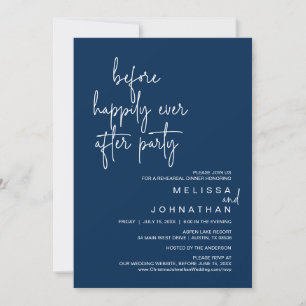 Before Happily Ever After Wedding Rehearsal Party Invitation
