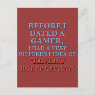 Before I Dated a Gamer Postcard