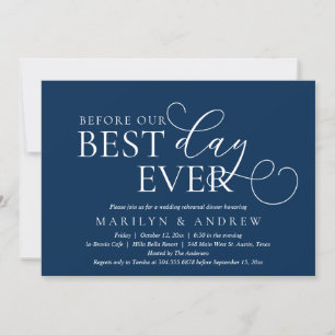 Before Our Day Ever, Wedding Rehearsal Dinner Invi Invitation