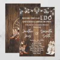 Before Say I do Couples Shower Western Country