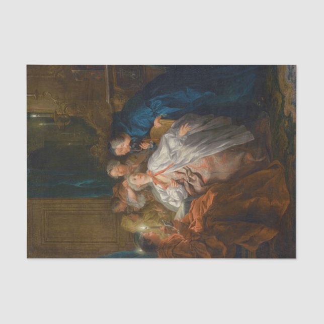 Before the Ball by Jean-Francois de Troy Tissue Paper (Front)