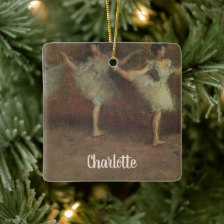 Before the Ballet by Edgar Degas, Vintage Fine Art Ceramic Ornament