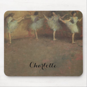 Before the Ballet by Edgar Degas, Vintage Fine Art Mouse Mat