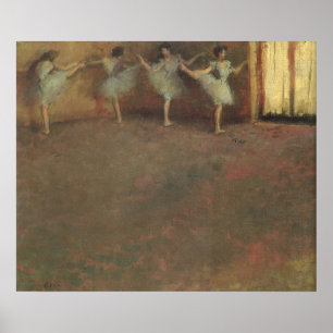 Before the Ballet by Edgar Degas, Vintage Fine Art Poster