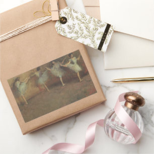 Before the Ballet by Edgar Degas, Vintage Fine Art Rectangular Sticker