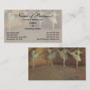 Before the Ballet (detail) by Edgar Degas Business Card