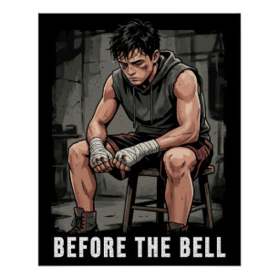 Before The Bell Motivational Boxing Gym Art Poster