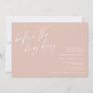 Before the Big Day Wedding Rehearsal Dinner Invita Invitation