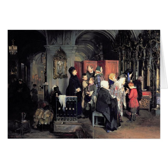 Before the Confession, 1877 (Front Horizontal)