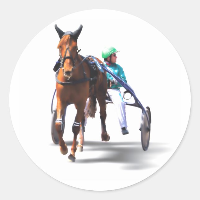 Before the Race Classic Round Sticker (Front)