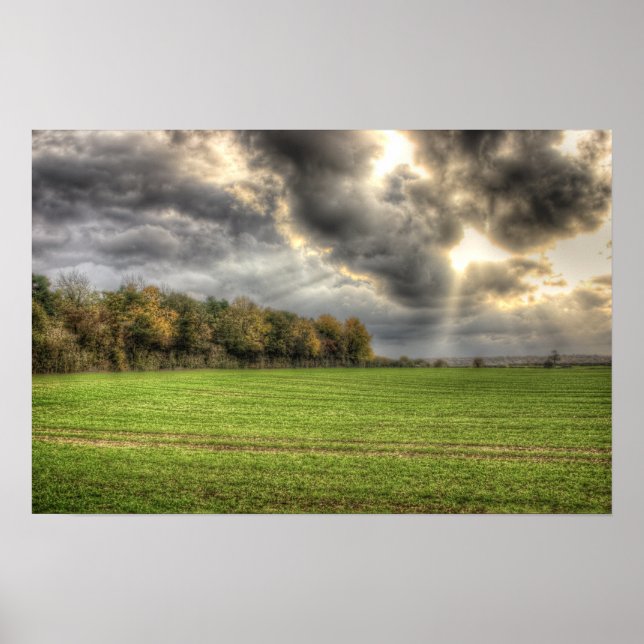 Before the Rain Countryside Poster Print (Front)