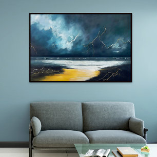 Before The Storm – Abstract Seascape Poster