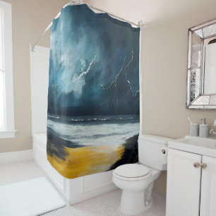 Before The Storm – Abstract Seascape Shower Curtain
