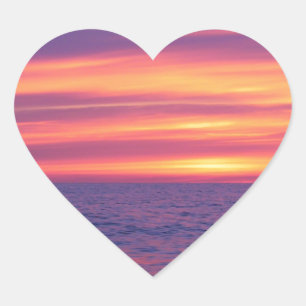 Before The Sunrise Heart Sticker