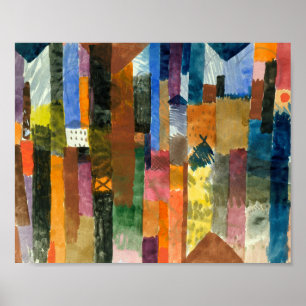 Before the Town : Paul Klee 1915 Poster