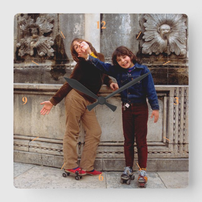 Before The War. Square Wall Clock (Front)