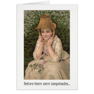 Before There Were Lampshades Birthday Card