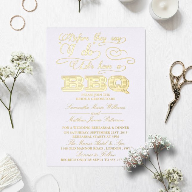 Before They Say I Do, Lets Have A BBQ! Wedding (Creator Uploaded)