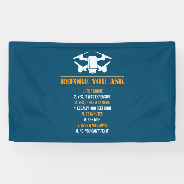 Before You Ask Drone Pilot Banner (Horizontal)