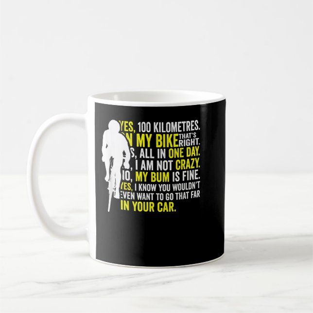 Before You Ask Road Cycling Bicycle Funny Cyclist Coffee Mug (Left)