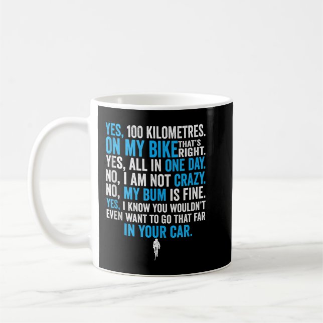 Before You Ask Road Cycling Bicycle Funny Cyclist  Coffee Mug (Left)