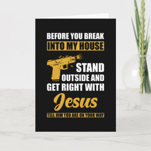 Before you break into my House Card