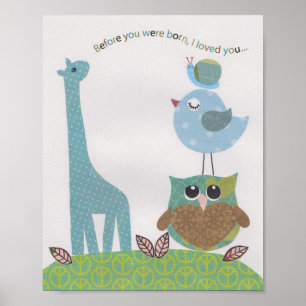 Before you were born, I loved you Nursery wall art