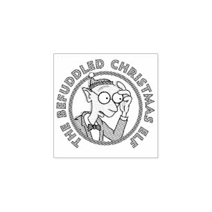 Befuddled Elf Wood Art Stamp