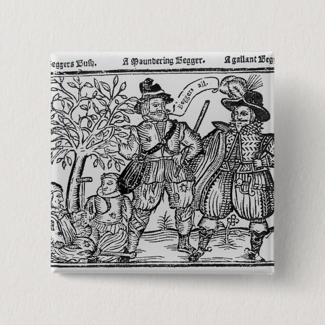 Beggars All 15 Cm Square Badge (Front)