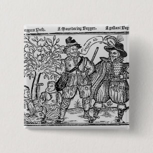 Beggars All 15 Cm Square Badge