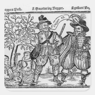 Beggars All Square Sticker
